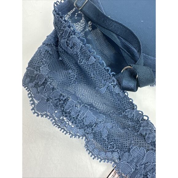 Victoria Secret Dream Angels Push Up Bra Lace Blue 36B - Picture 13 of 15